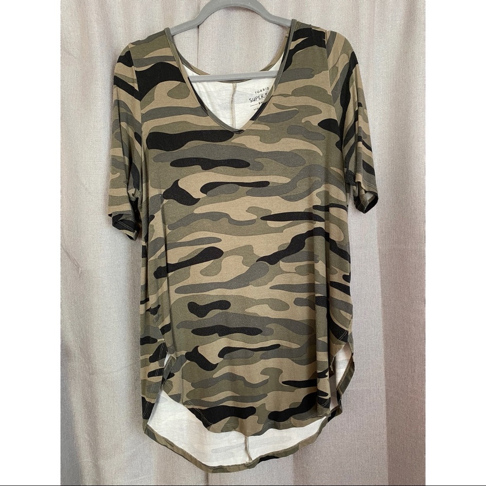 TORRID Camo Top
